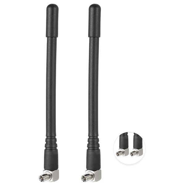 Vecys 2PCS 4G LTE Antenna 3dbi Mini External TS9 Antenna Compatible with 4G LTE Mobile Hotspot MiFi Router Honeycomb Mobile Broadband Modem USB Modem