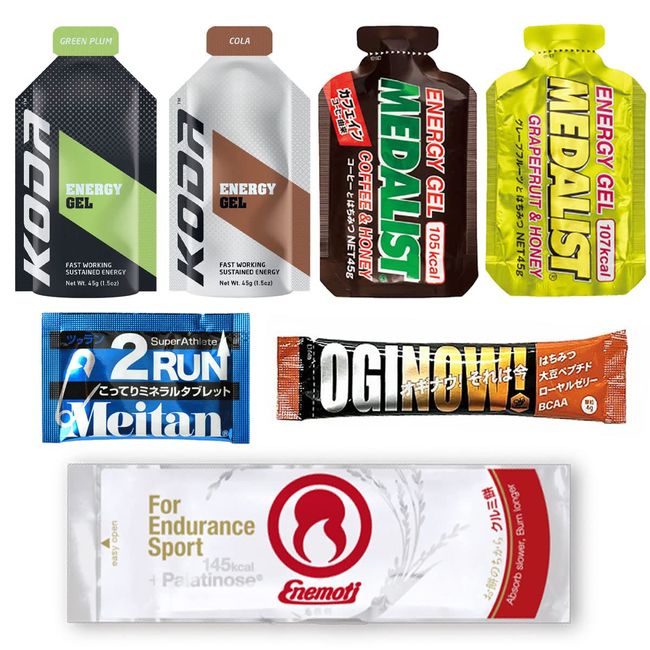 Full Marathon Complete Set Ver.5, Marathon Supplement, Toleran, Action Food, Energy Jelly, Running, Beginner, Energy Supplement, Coda, Honey Action, 2run, Medalist Enemochi