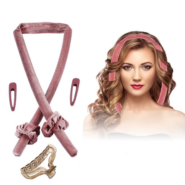 BTORER New Lockenwickler Heatless Curls,Seidenhaar Locken Ohne Hitze, Rutschfest Hair Curler mit Haarnadel, Lockenwickler über Nacht, DIY Haare Locken Ohne Hitze Frisurenset, für langes mittleres Haar