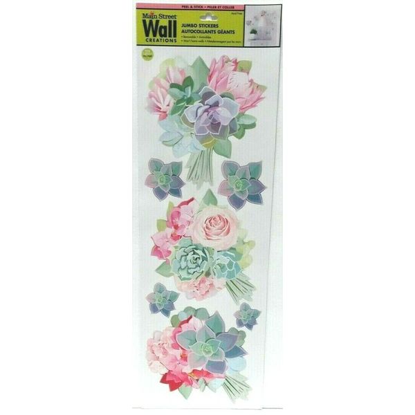 Main Street Wall Creations Stickers "Succulent Roses"