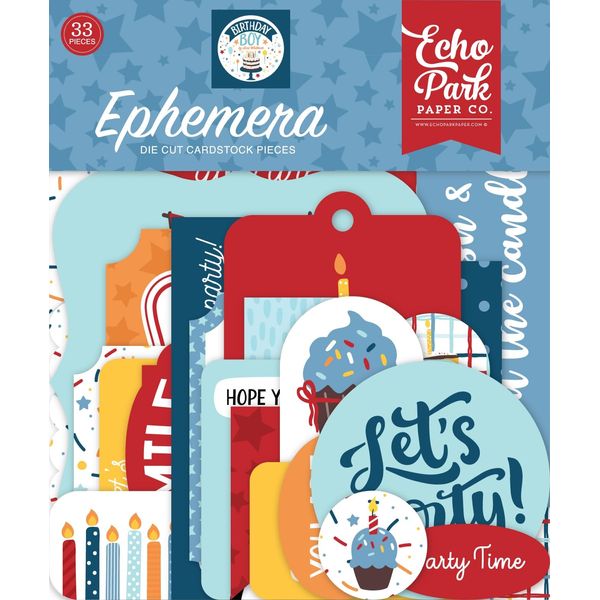 Echo Park Paper Co. Birthday Boy Ephemera