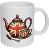 Azeeda 11oz (320ml) 'Union Jack Teapot' Ceramic Mug/Cup (MG00082494)
