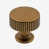 9BUILD 10 Pack Kitchen Cabinet Knobs Antique Brass, Retro Round Drawer Pulls for Bathroom Dresser and Hardware