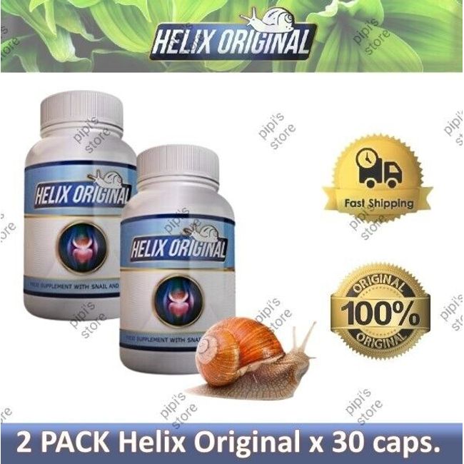 2 Pack x 30 HELIX ORIGINAL 100% Natural  Joint Support Supplement Formula Snail