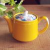 Arita Ware Pot, Yellow Glazed Two-Color Cherry Blossom