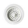 Thrifco 3-1/2 Inch Post Style Kitchen Basket Strainer - White - 4402260