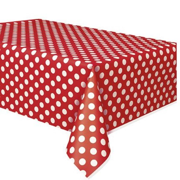 Ruby Red Dots Tablecover(Pack Of 3)