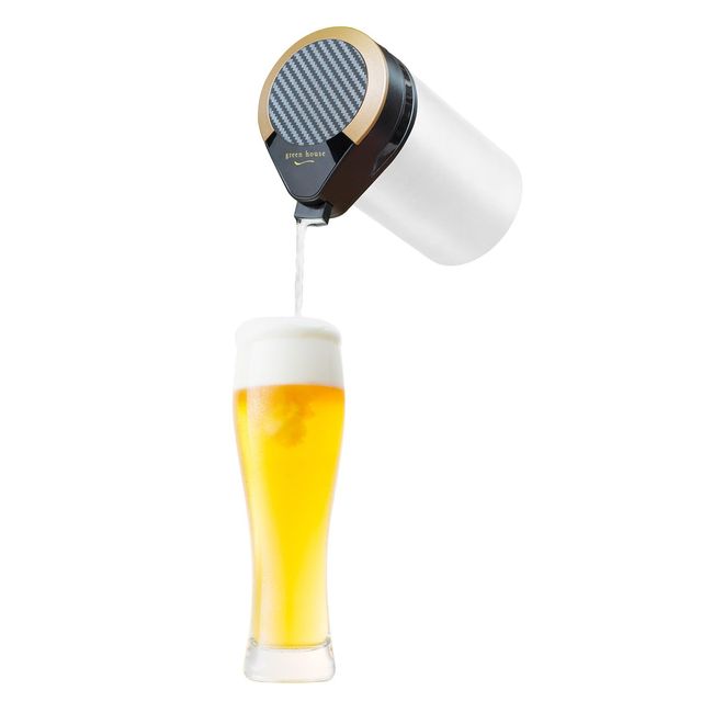 Greenhouse GH-BEERMS-BK One-Touch Beer Server, For Canned Beer, Easy Delicious Keep, Black