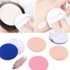 BTtime Cushion Foundation Puff Sponge Makeup 12 Pieces Soft 3 Colors 3 Layers Makeup Puff Wet and Dry Multifunctional Makeup Puff Round Shape (Skin Color, Blue, Pink)