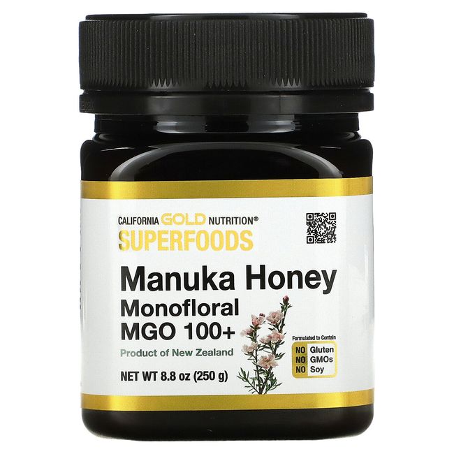 SUPERFOODS - Manuka Honey, Monofloral, MGO 100+, 8.8 oz (250 g)