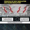 1Pcs High quality self adhesive backing Sound Deadener Insulation Mat 59''x39''