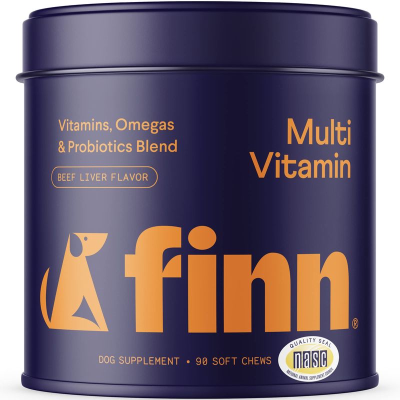 Finn All-in-1 Dog Multivitamin - Everyday Multivitamin Supplement for ...