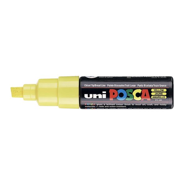 Posca UNI-BALL MARKER PEN PC-8K YELLOW - SINGLE PEN