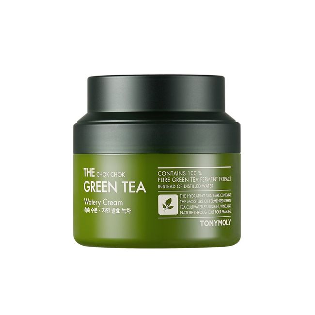 TONYMOLY The Chok Chok Green Tea Watery Cream, 3.38 Fl Oz