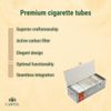 Cartel Carbon Filtered White Cigarette Tubes - 200 Count, 84mm