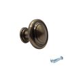 M4TEC Antique Brass Cupboard Handles - 10 Pack VE7 Series, 32mm Drawer Pulls Brass Door Knobs, Gold Drawer Knobs, Cupboard Knobs for Wardrobe, Bedroom Cabinets & Interior Kitchen Door Knobs