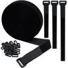 20Ft Hook and Straps Reusable Cable Ties Cinch Straps with Buckles