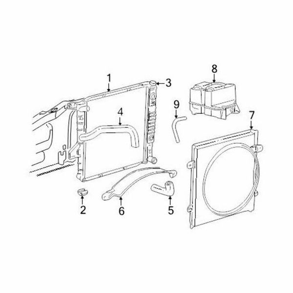 Ford F5TZ8124A Insulator/Radiator, 1 Pack