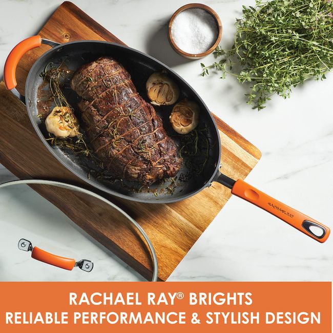 Rachael Ray Cook + Create Hard Anodized Nonstick Frying Pan with