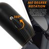 Black Motorcycle Mini Oval Mirrors For Harley Davidson Dyna Glide Road Glide US