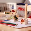 Melissa & Doug Wooden Stamp Set, Authentic