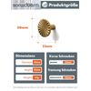 SORWDUERM 10 Pack Antique Brass Cabinet Knobs Vintage Kitchen Solid Round Dresser Drawer Knobs Simple Cabinet Hardware for Cupboard Drawer Pulls Zinc Alloy