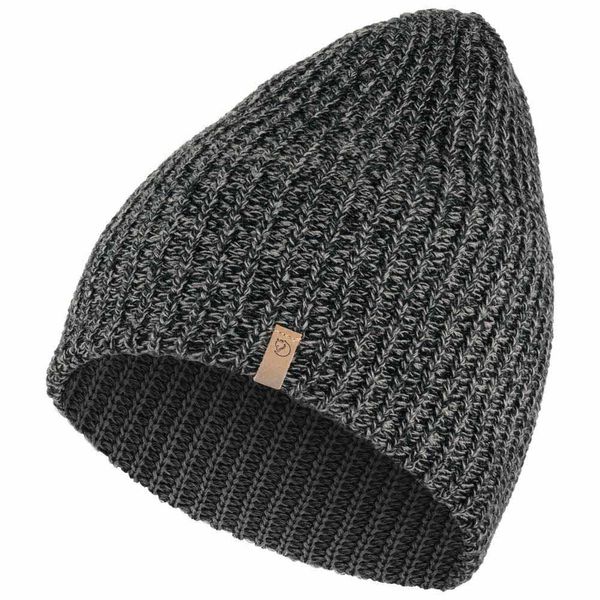 Fjällräven Övik Melange Beanie Hat - Black, 1 Size