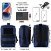 bvya Tactical Molle Pouch Multi-Purpose Compact Waist Pack Water-Resistant Small Utility EDC Pouch with Flag Patch for Molle Backpack