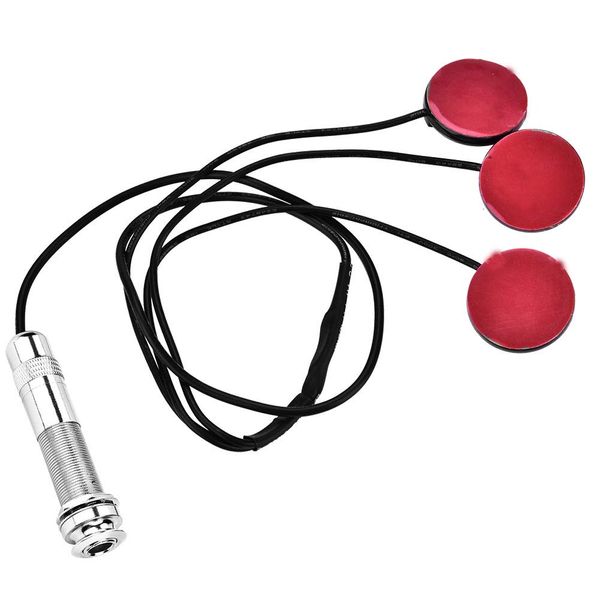 Drfeify Wandler-Tonabnehmer, Selbstklebender Piezo-Wandler-Mikrofon-Tonabnehmer Gitarren-Ukulele-Violinen-Teil Playing Accessories Musical Instrument Accessories