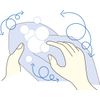 Radiate Long Body Towel You Messy Pull Body Towel bubbles 25 × 100 cm (H) Blue