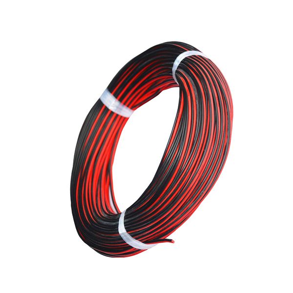 TUOFENG 20 AWG SILICONE WIRE 20 METERS [BLACK 10M RED 10M ] 2 Conductor Parallel Wire Soft Flexible 20 Gauge Hooks Oxygen Free Tinned Copper Wire