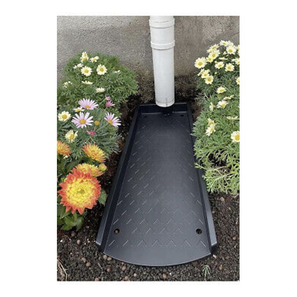 2 Pack Decorative Gutter Downspout Extensions: Rain Gutter Downspout Splash Bloc