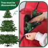 Christmas Tree Storage Bag for up to 9 Ft Trees Rolling with Wheels Red