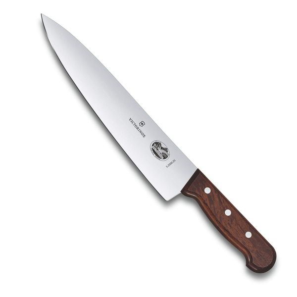 Victorinox 5.2000.25G Carving Knife, 9.8" (25 cm), Wood, Chef’s Knife, Butcher Knife, Professional Specifications