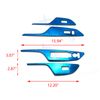 4pcs/Set Blue Window Rise Down Switch Door Lock Panel Cover For Civic 2016-2021