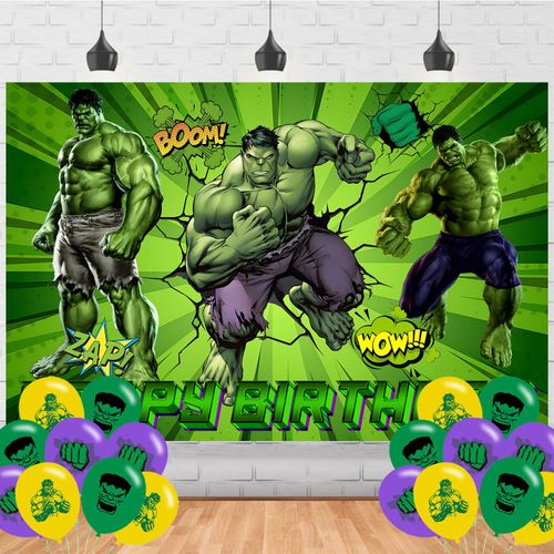 Green Hero Backdrop 5x3 Vinyl Green Hero Birthday Party Supplies Photography Background Picture Photoshoot Cake Table Decor Banner Shoot Drapes Poster