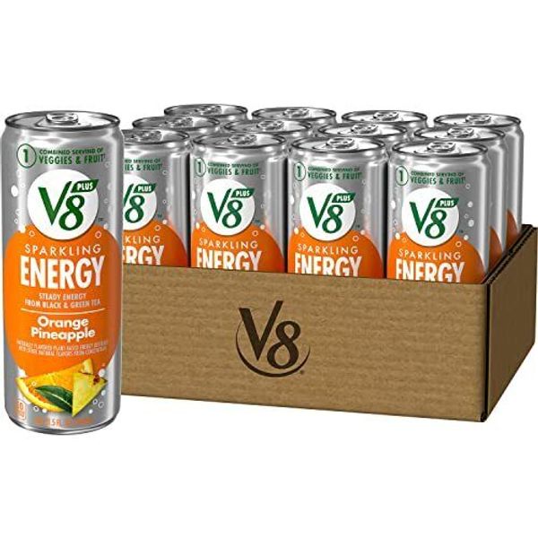 +SPARKLING ENERGY Orange Pineapple Energy Drink, Made with Real Vegetable