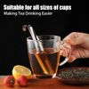 2PCS-Stainless Steel Tea Infuser & Diffuser,Tea Pipe with Hanging Hook Handle Fine Holes Interval Diffuser for Loose Leaf Herb Spice Coffee