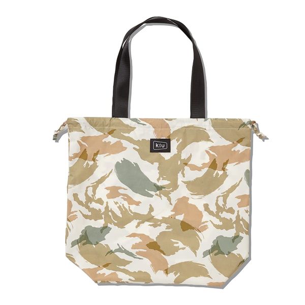 KiU K82-260 Water-Repellent, Waterproof, Bag Cover, Tote Bag, 2-Way Eco Bag, Compact, Packable, Foldable, Unisex, Blush Camouflage,