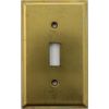 Raw Unfinished Brass Single 1 Gang Toggle Switch Wall Plate