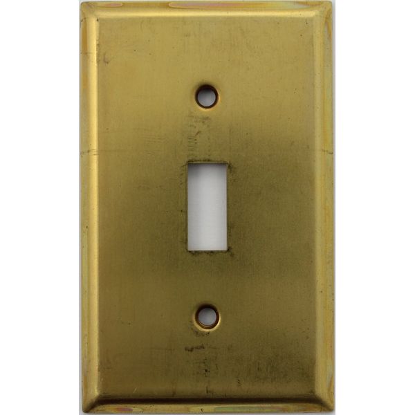 Raw Unfinished Brass Single 1 Gang Toggle Switch Wall Plate