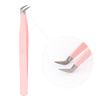 Tweezers for Eyelash Extension Professional Eyelash Tweezers for Single 2D 3D Eyelash Extension(Rounded Corners)