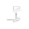 GROHE Selection Corner Shower Tray with Holder Chrome 41038000