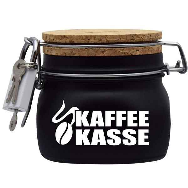 Spardose Kaffeekasse Geld Geschenk Idee Schwarz S
