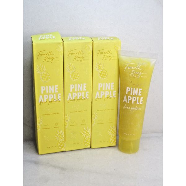 FOURTH RAY BEAUTY PINE APPLE FACE POLISH 2.1 OZ BOXED LOT OF 3