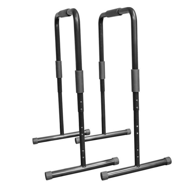 Dips Bar Pull-Up Exercise Machine Door Frame Iron Bar 3 Levels Adjustable Dip Stand Multifunction Body Press Parallel Bar Fitness Equipment, [01] Black