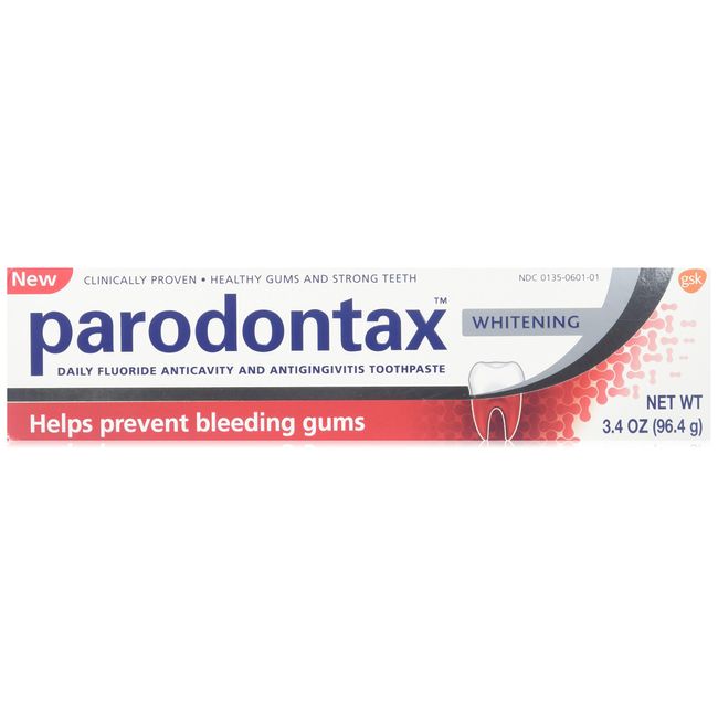 Parodontax whitening toothpaste for bleeding gums