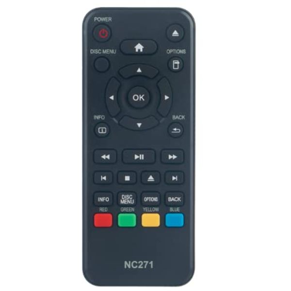 NC271UL Replace Remote Control Compatible with Philips Blu-ray DVD Player BDP1502 BDP1502/F7 NC271,