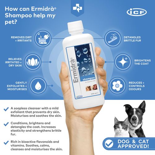 Ermidra Dog Shampoo for Itchy Skin Relief