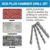 15Pcs 5/16"x8" SDS Plus Hammer Drill Bit Carbide Tip Masonry Concrete Drill Bit
